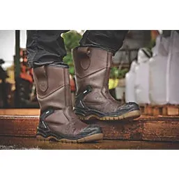 Apache AP305 Unisex Rigger Boots Brown sold by Shuperb product image thumbnail 3