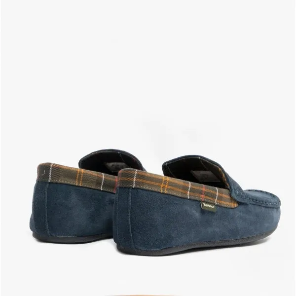 Barbour PORTERFIELD Mens Suede Loafer Slippers Navy sold by Shuperb product image thumbnail 5