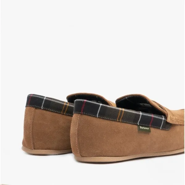 Barbour PORTERFIELD Mens Suede Loafer Slippers Dark Sand sold by Shuperb product image thumbnail 5