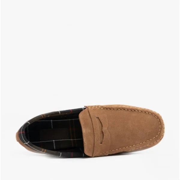 Barbour PORTERFIELD Mens Suede Loafer Slippers Dark Sand sold by Shuperb product image thumbnail 4