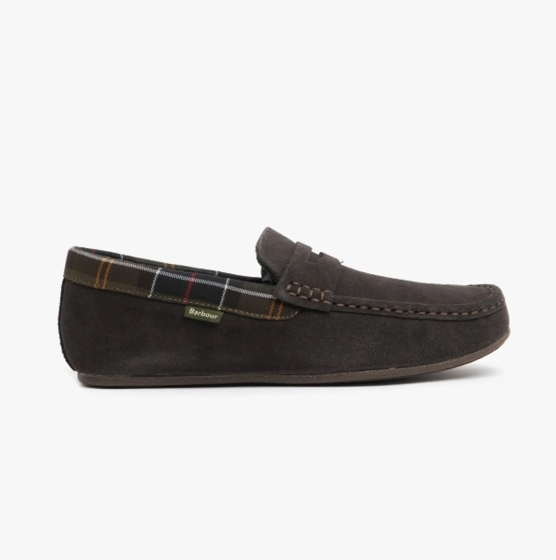 PORTERFIELD Mens Suede Loafer Slippers Brown sold by Shuperb