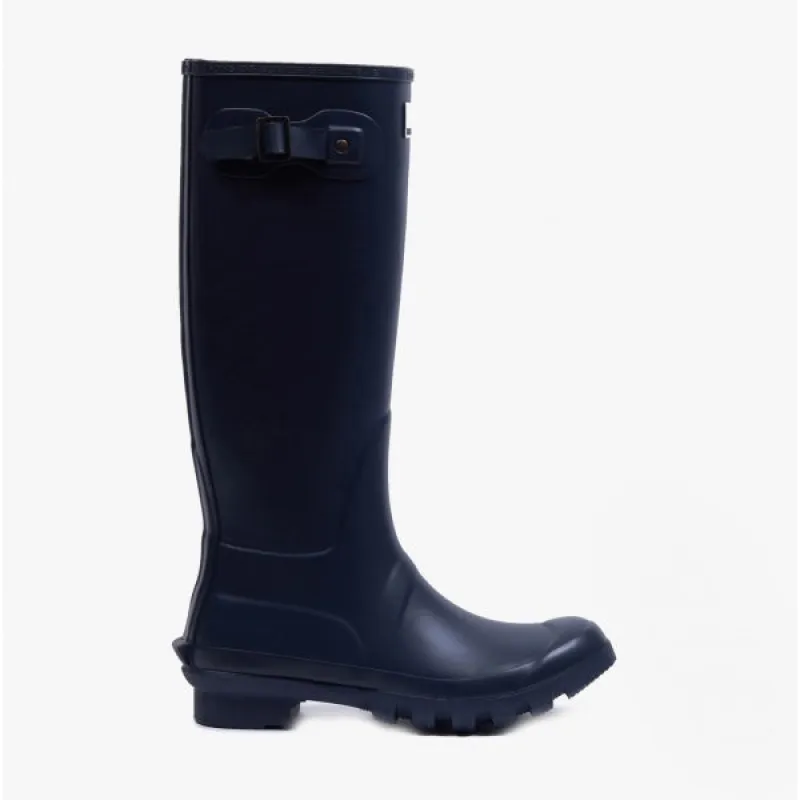 Barbour BEDE Womens Tall Wellington Boots Navy sold by Shuperb