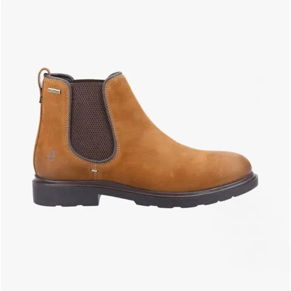Hush Puppies PRESTON Mens Leather Chelsea Boots Tan Nubuck sold by Shuperb