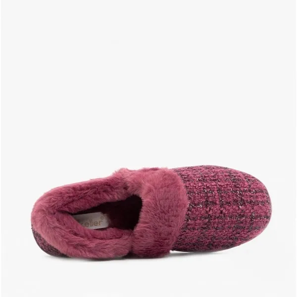 Dr Keller AVON Womens Full Slippers Burgundy sold by Shuperb product image thumbnail 4