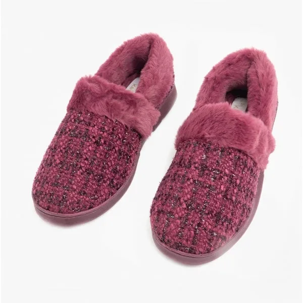 Dr Keller AVON Womens Full Slippers Burgundy sold by Shuperb product image thumbnail 2