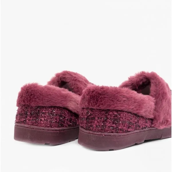 Dr Keller AVON Womens Full Slippers Burgundy sold by Shuperb product image thumbnail 5