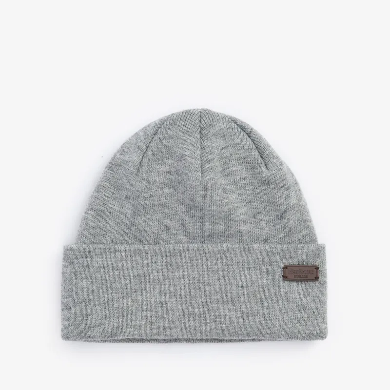 Barbour HEALEY Mens Beanie Light Grey Marl sold by Shuperb