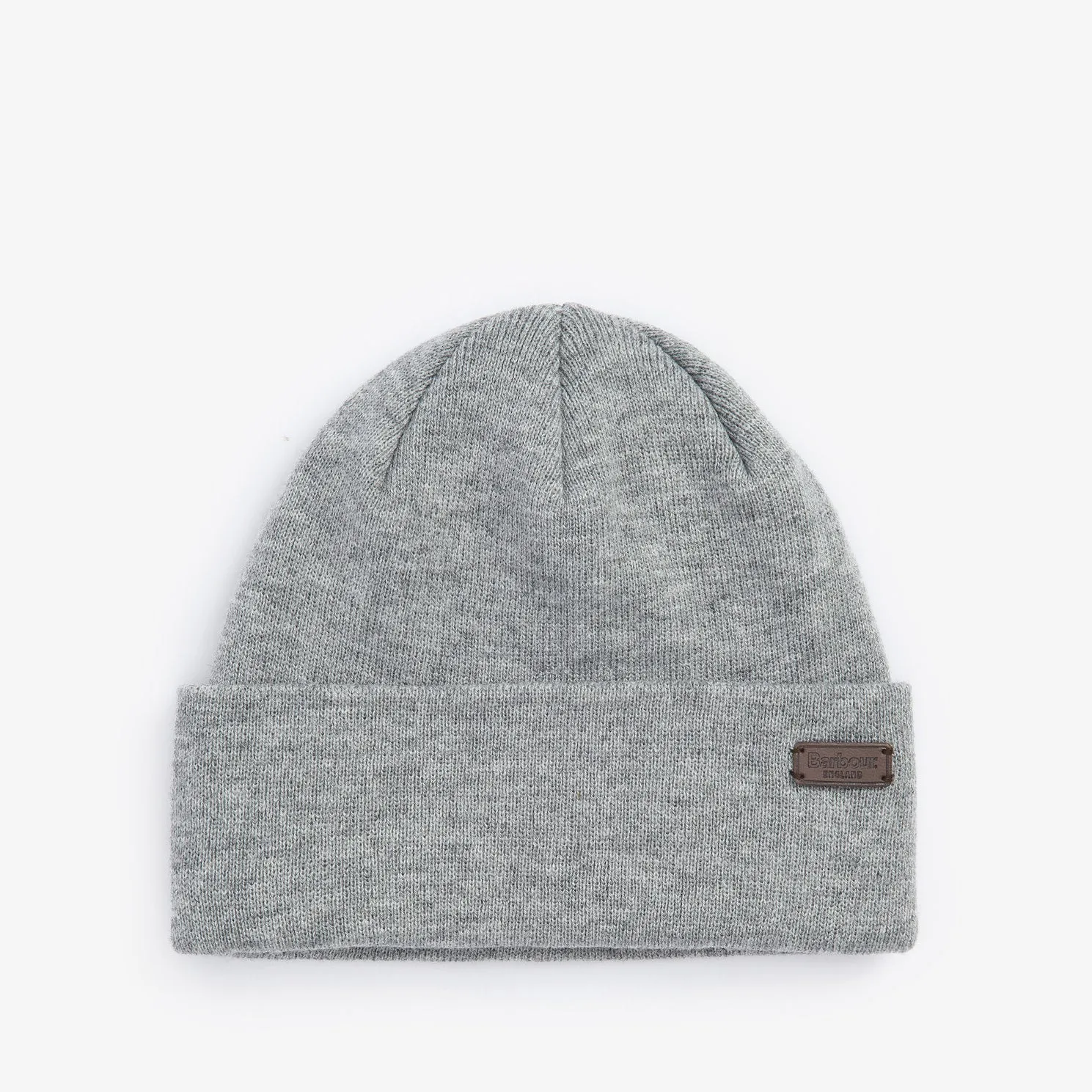 Barbour HEALEY Mens Beanie Light Grey Marl sold by Shuperb