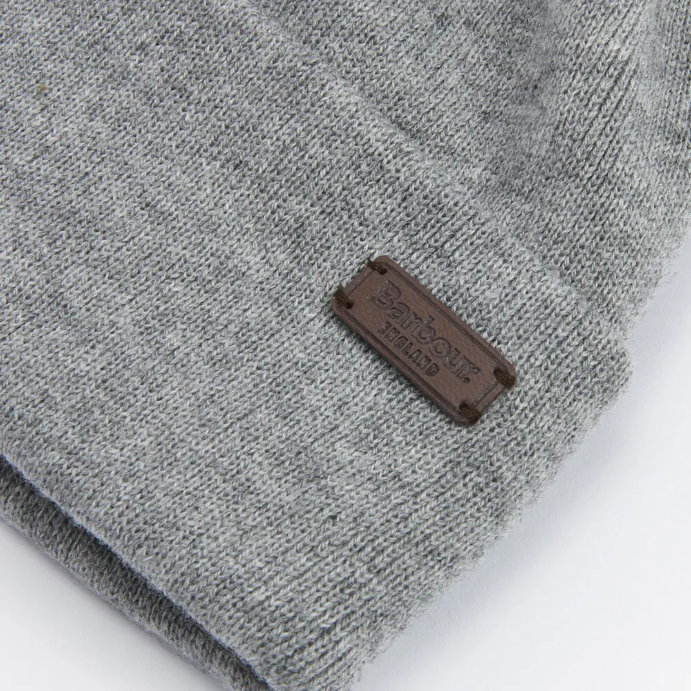 Barbour HEALEY Mens Beanie Light Grey Marl sold by Shuperb product image thumbnail 3