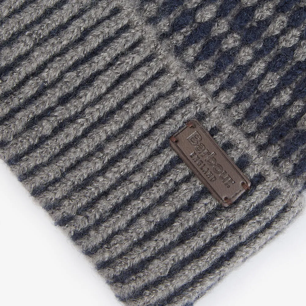 Barbour HARRAY Mens Beanie Blue Granite sold by Shuperb product image thumbnail 3