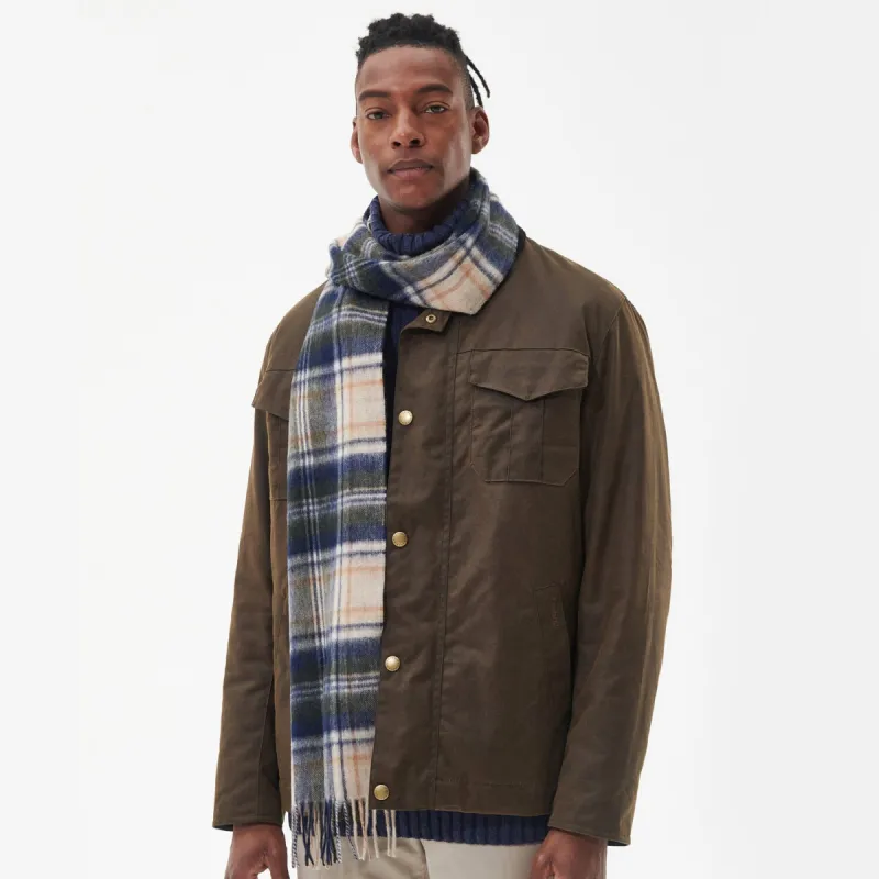 Barbour NEW CHECK Unisex Adults Tartan Scarf Sand Beige Plaid sold by Shuperb