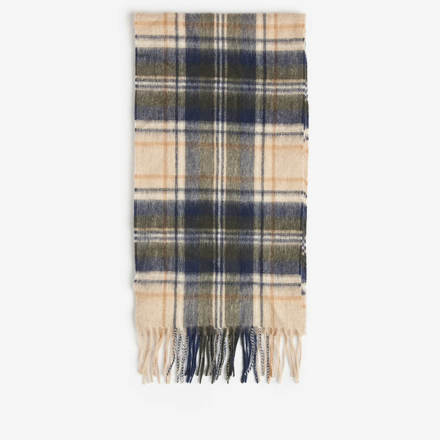 Barbour NEW CHECK Unisex Adults Tartan Scarf Sand Beige Plaid sold by Shuperb product image thumbnail 4