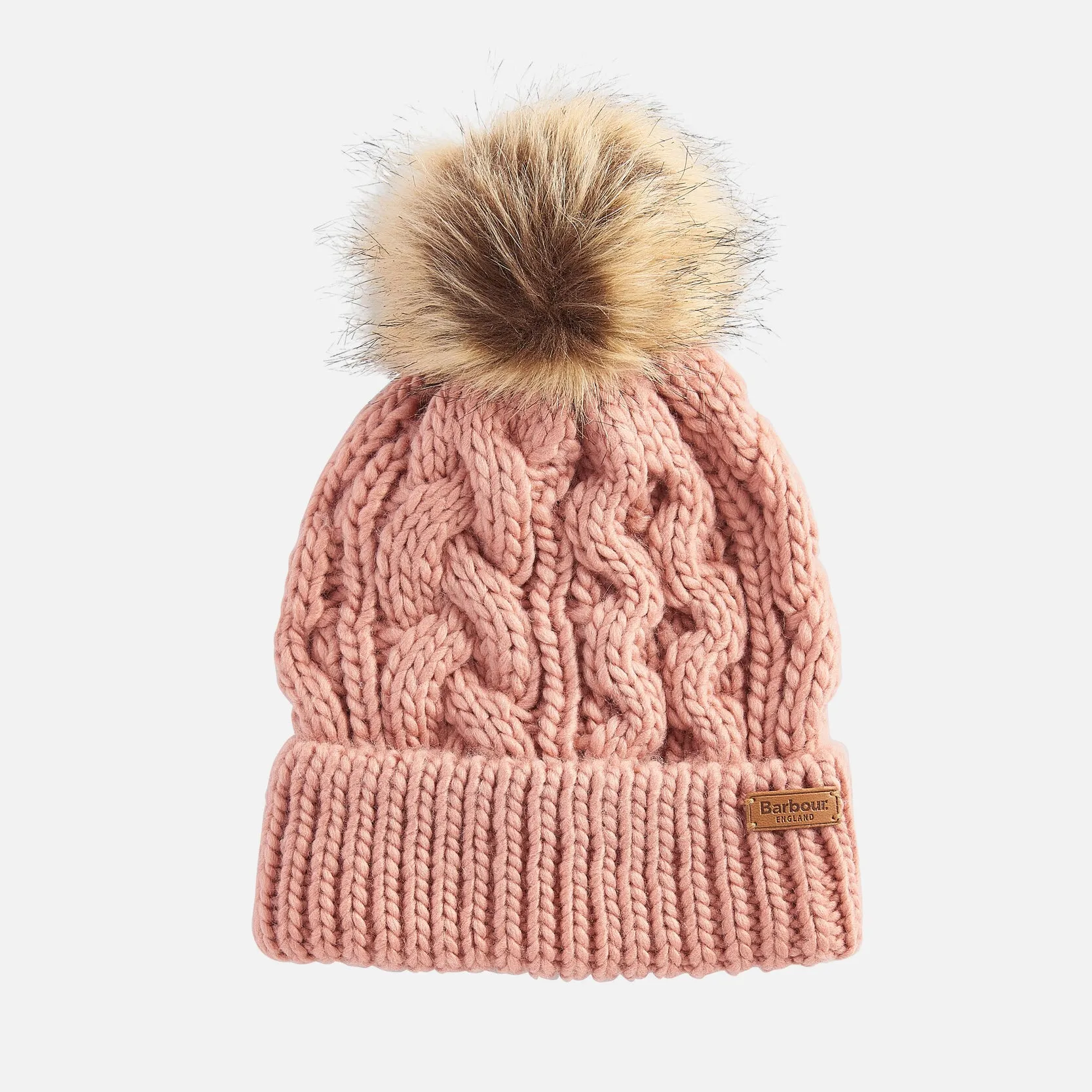 PENSHAW Womens Pom-Pom Beanie Pink Rust sold by Shuperb