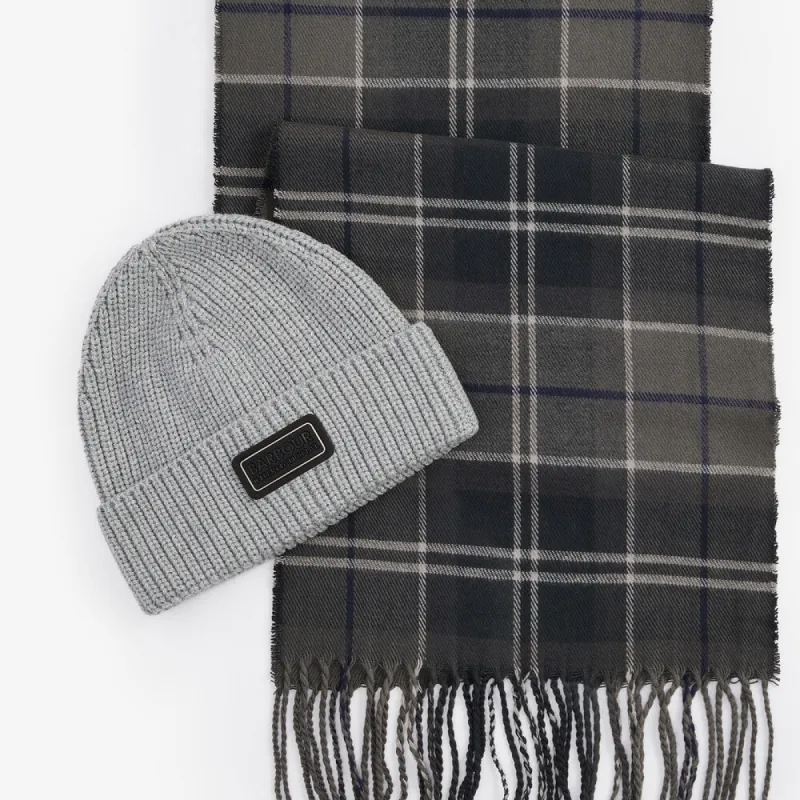 SWEEPER BEANIE & SCARF Gift Set Mens Grey sold by Shuperb