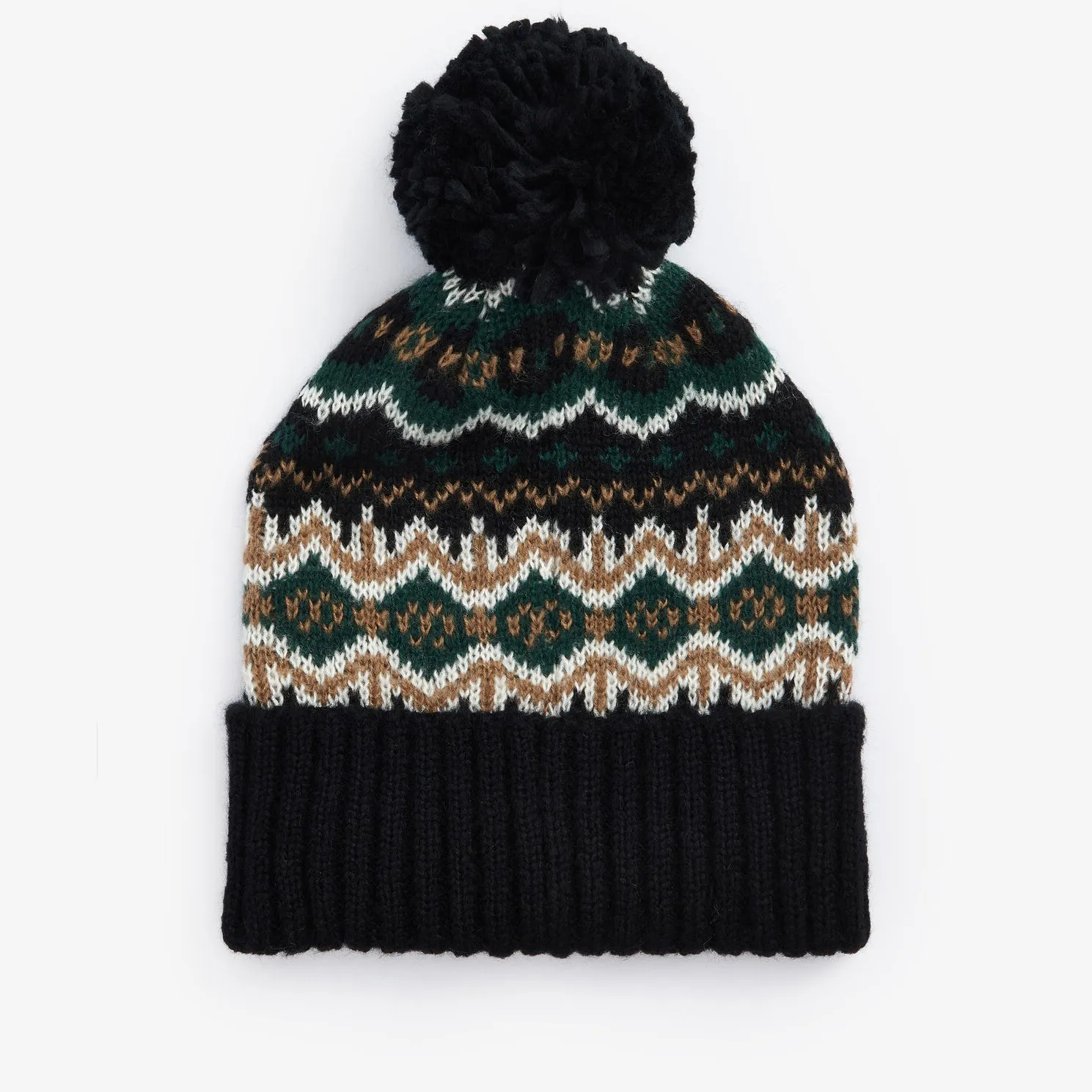 CASE FAIRISLE Mens Bobble Beanie Green Loch sold by Shuperb product image thumbnail 4