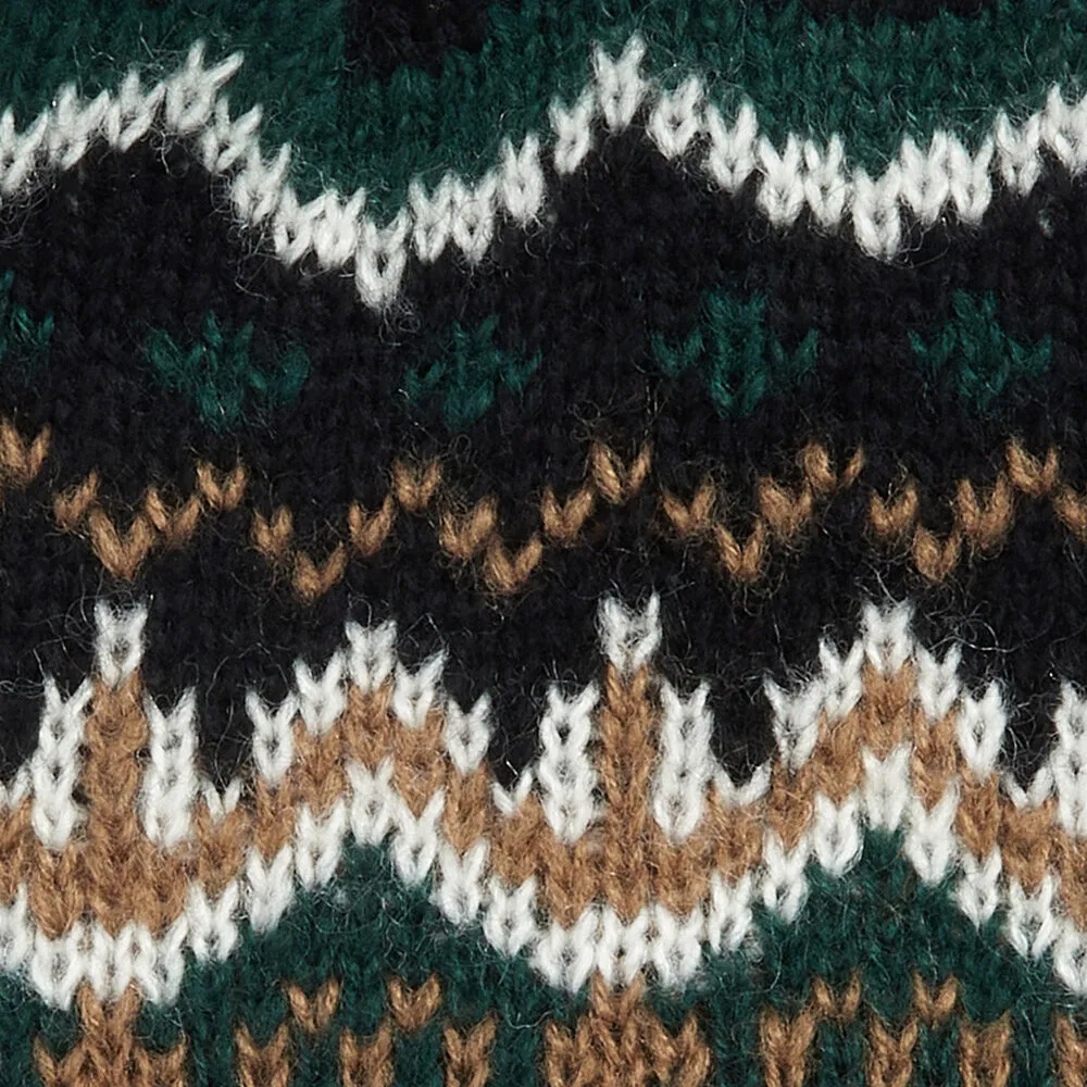 CASE FAIRISLE Mens Bobble Beanie Green Loch sold by Shuperb product image thumbnail 2