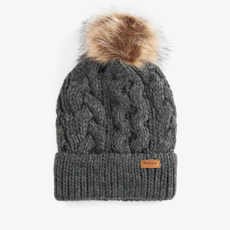 PENSHAW Womens Pom-Pom Beanie Charcoal sold by Shuperb