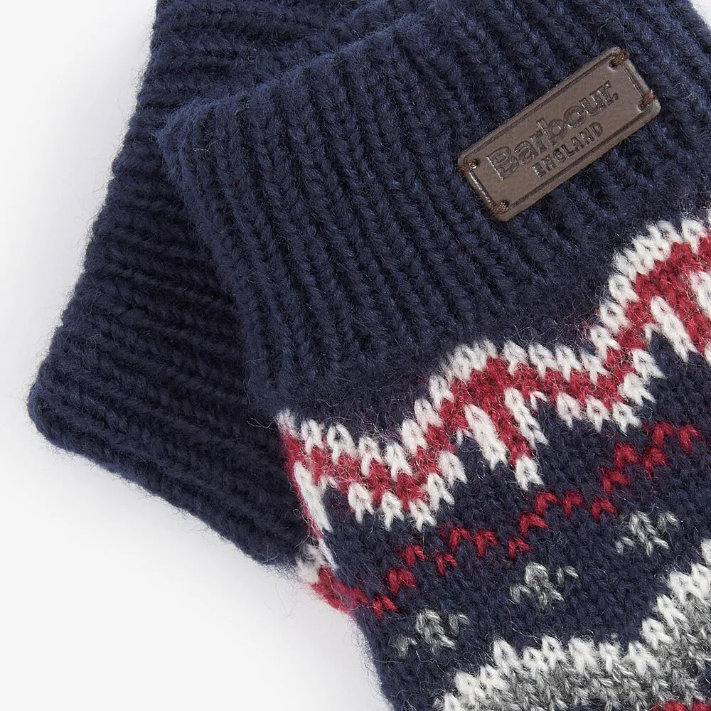 Barbour CASE FAIR ISLE GLOVES Mens Blue Granite sold by Shuperb product image thumbnail 2