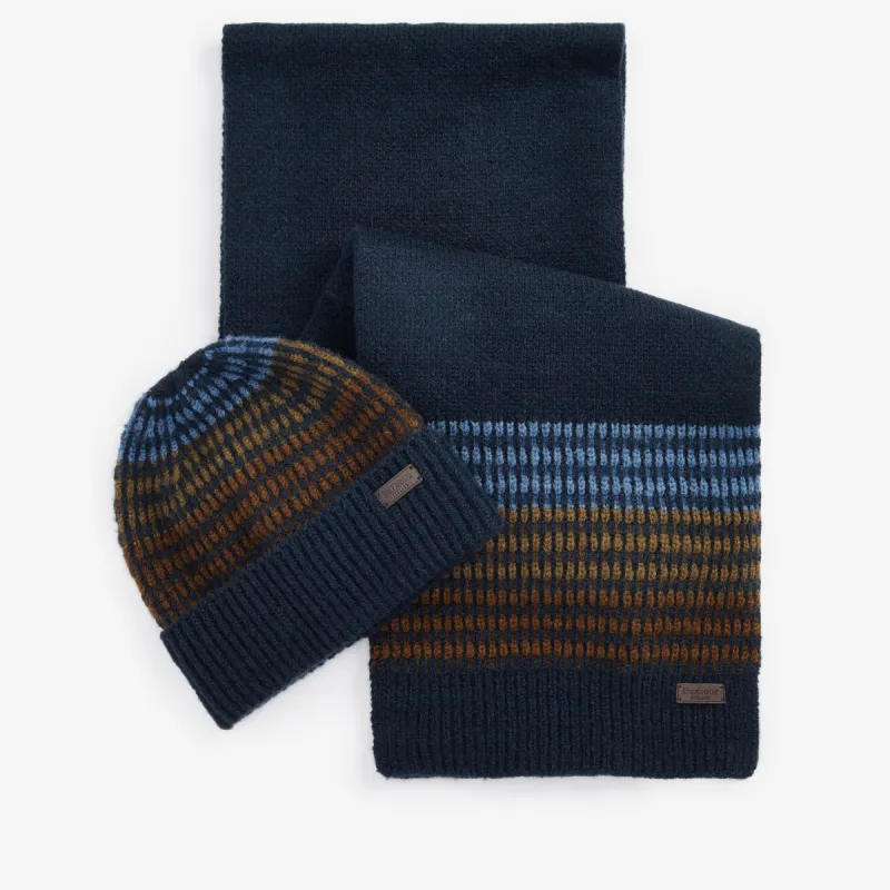 BRANTON BEANIE & SCARF Gift Set Mens Navy sold by Shuperb