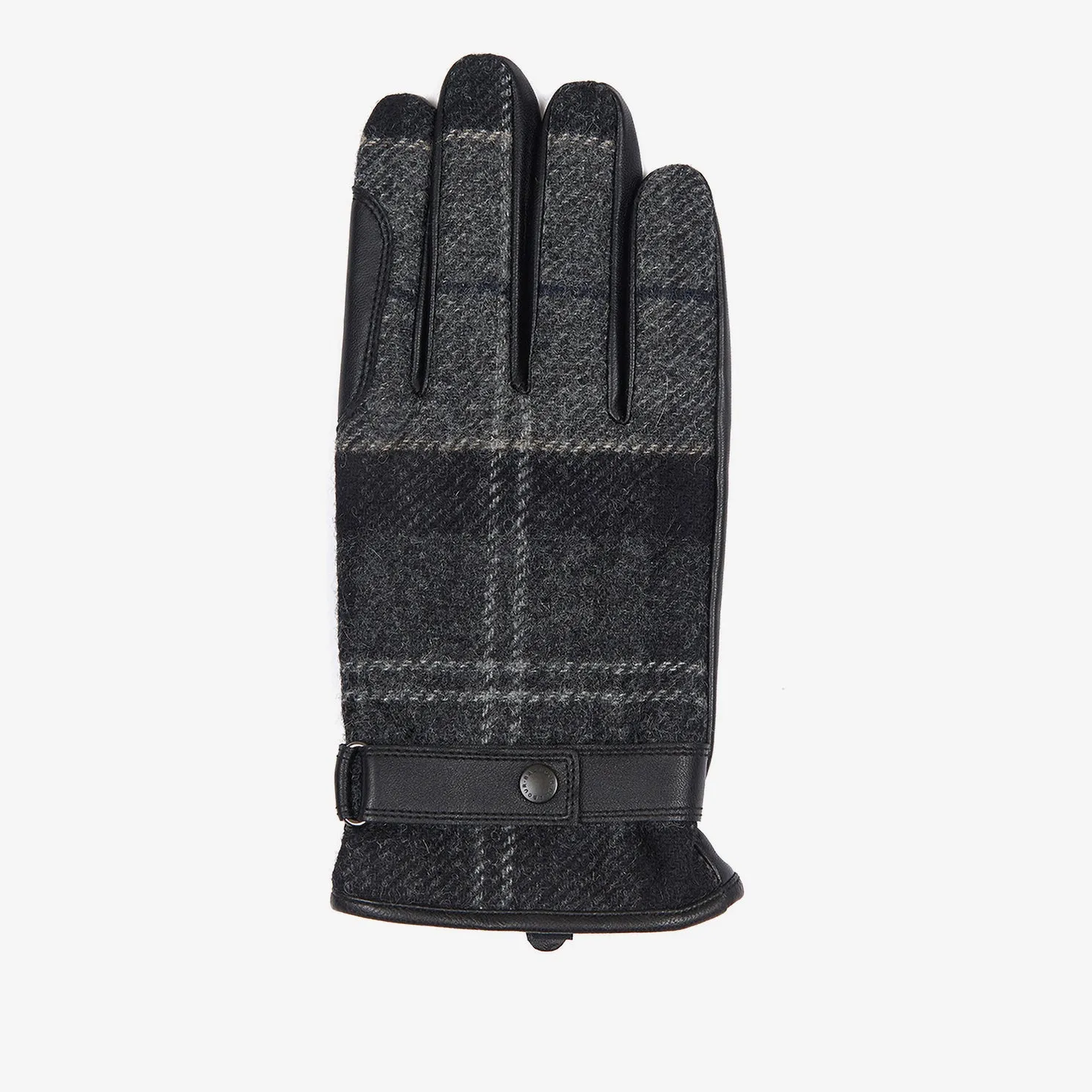 Barbour NEWBROUGH TARTAN GLOVES Mens Black/Grey sold by Shuperb product image thumbnail 3