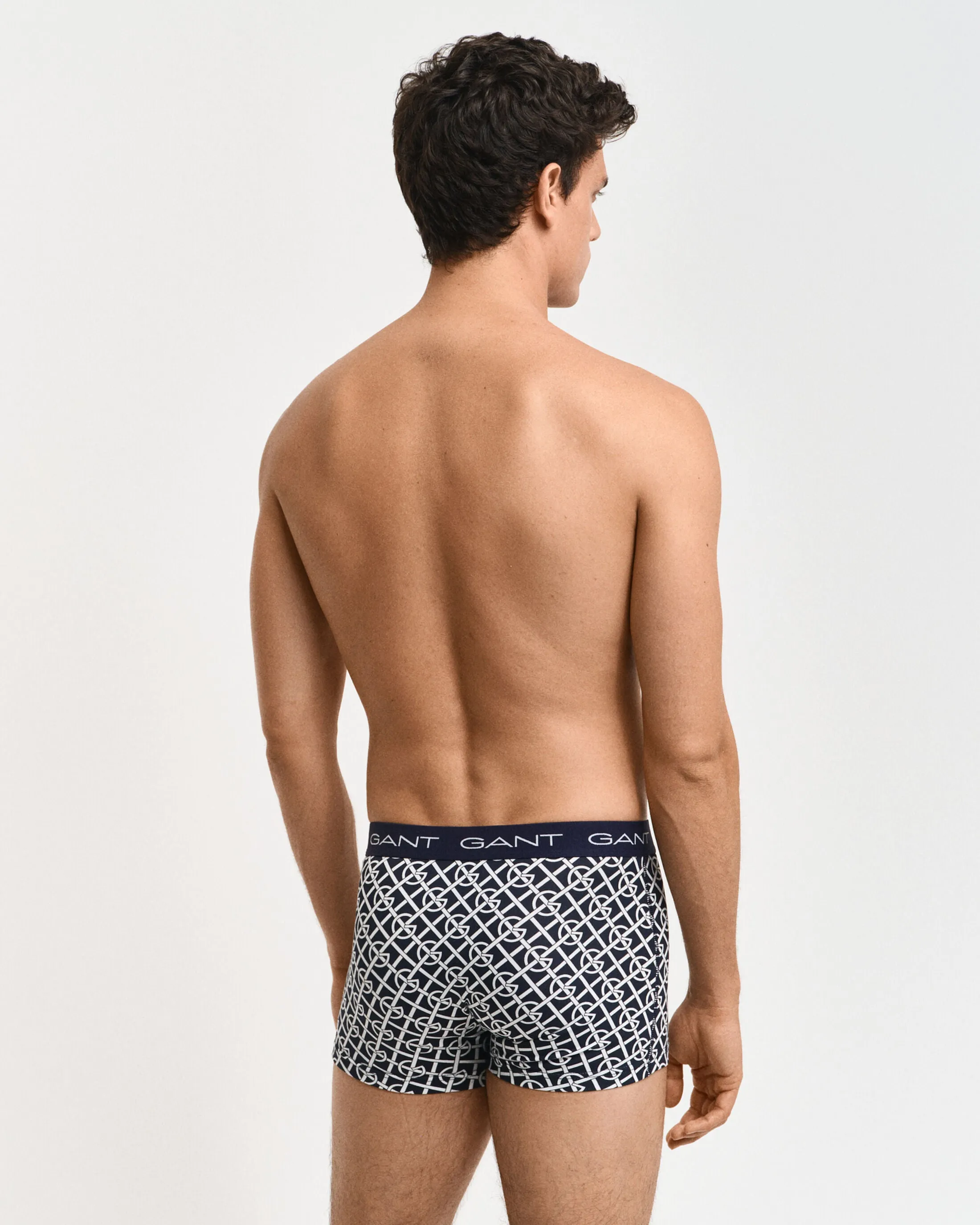 GANT G PATTERN Mens Trunks 3-Pack Evening Blue sold by Shuperb product image thumbnail 2