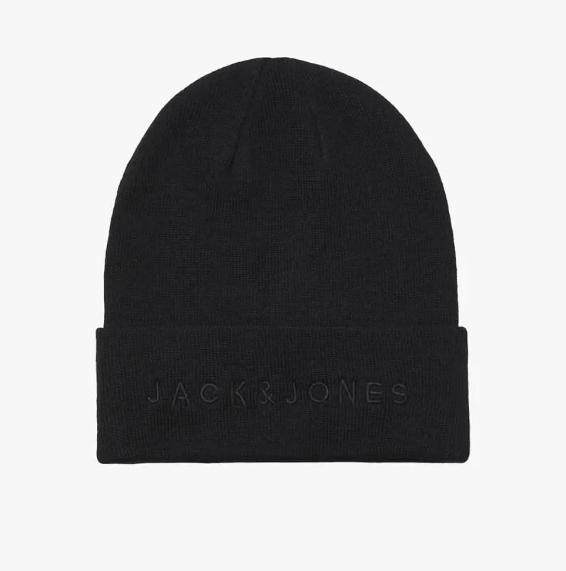 Jack & Jones GIVE Mens Beanie Black sold by Shuperb
