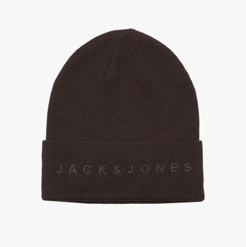 Jack & Jones GIVE Mens Beanie Chocolate Torte sold by Shuperb