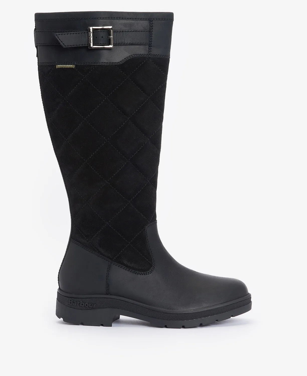 Barbour OAK Womens Waterproof Tall Boots Black sold by Shuperb