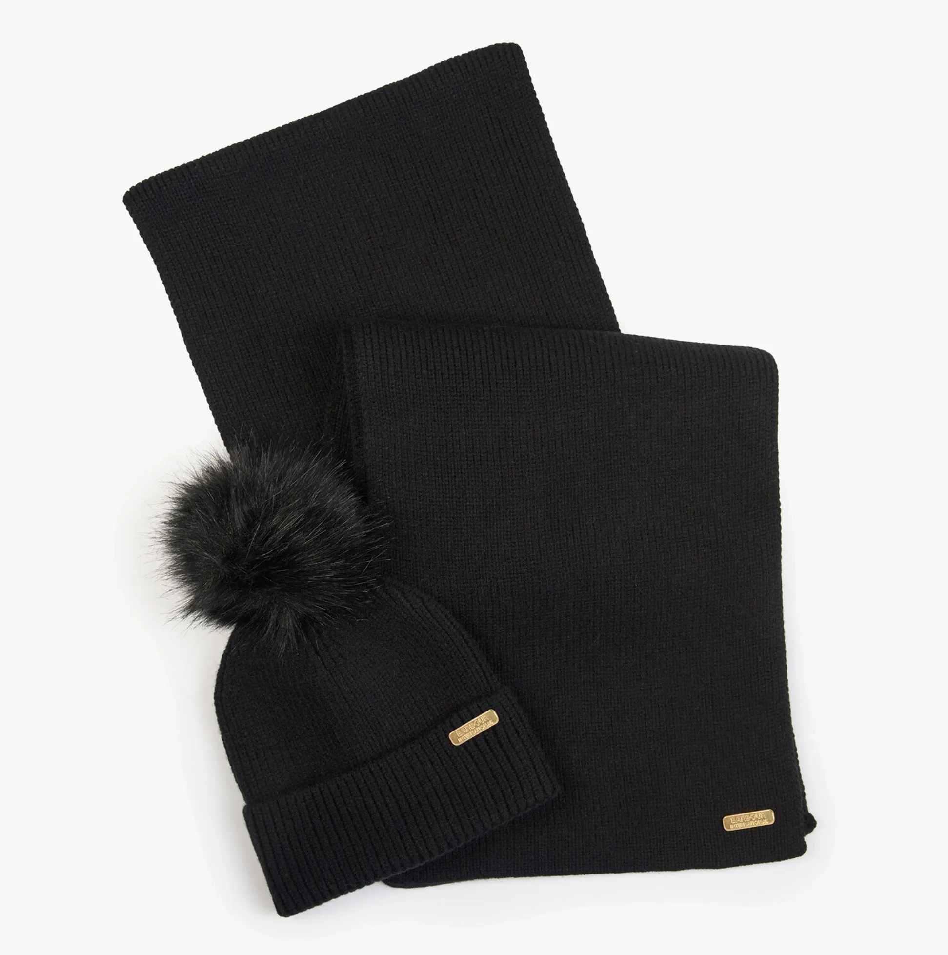 Barbour MALLORY BEANIE & SCARF Womens Gift Set Black sold by Shuperb product image thumbnail 2
