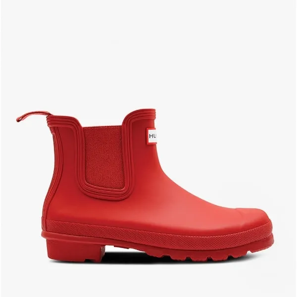 Hunter ORIGINAL CHELSEA Womens Wellies Military Red sold by Shuperb
