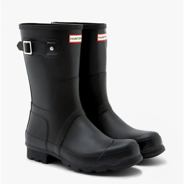 Hunter ORIGINAL SHORT Mens Wellies Black sold by Shuperb product image thumbnail 3