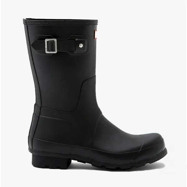 Hunter ORIGINAL SHORT Mens Wellies Black sold by Shuperb