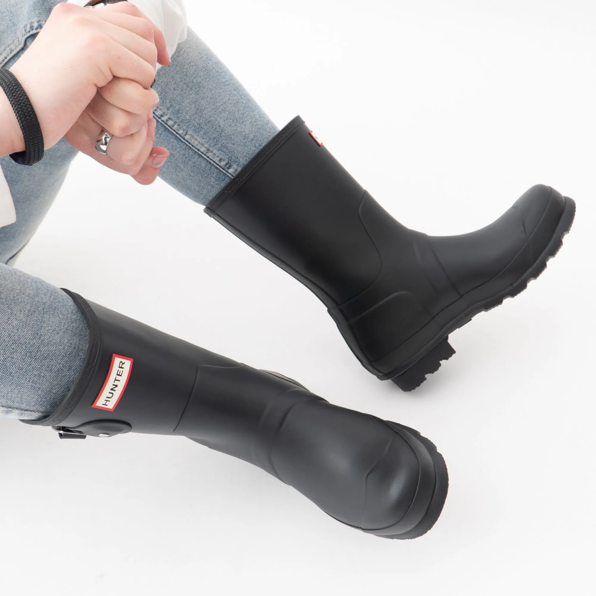 Hunter ORIGINAL SHORT Mens Wellies Black sold by Shuperb product image thumbnail 2