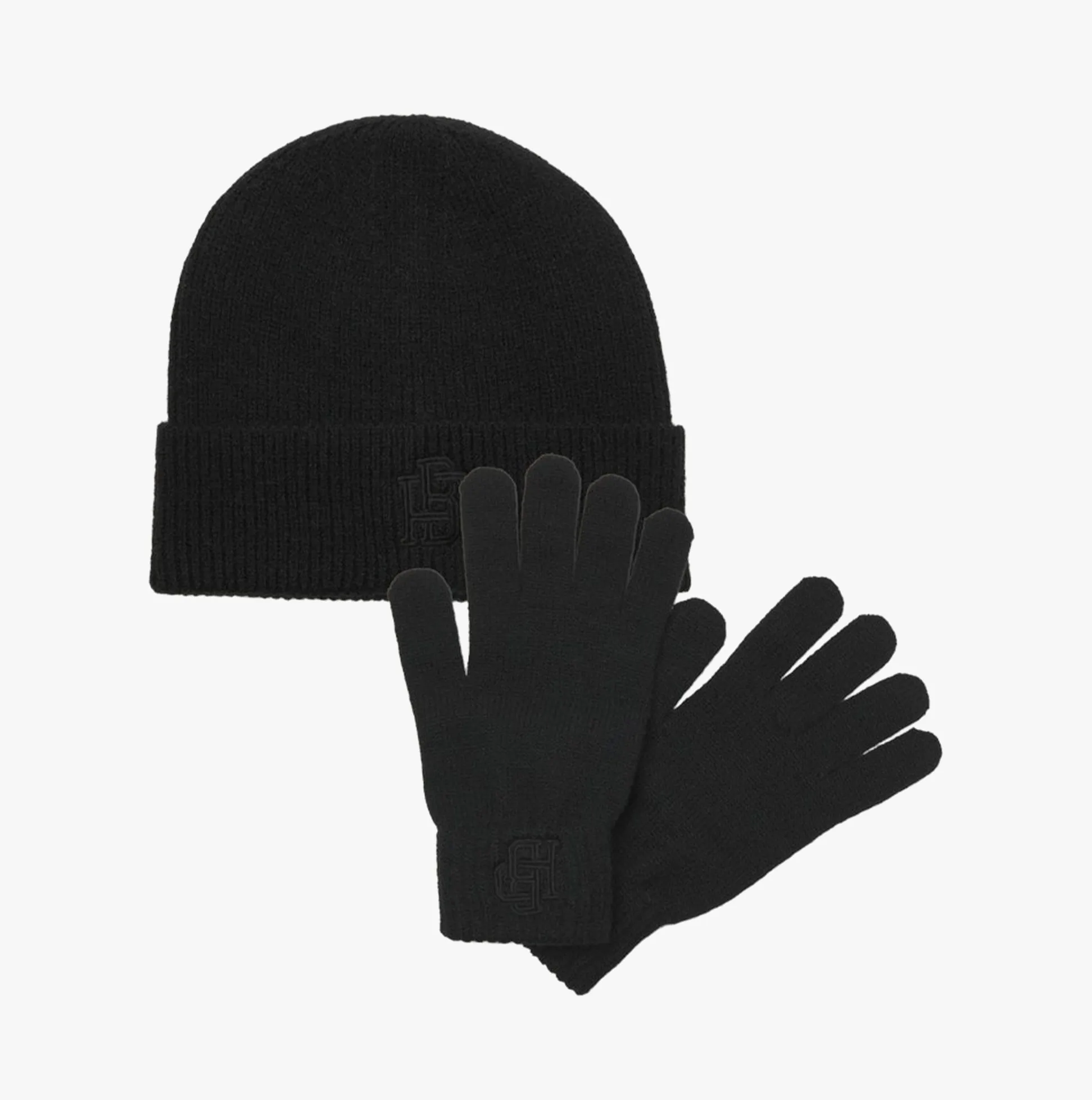 Jack & Jones TRAIN Mens Hat & Gloves Set Black sold by Shuperb