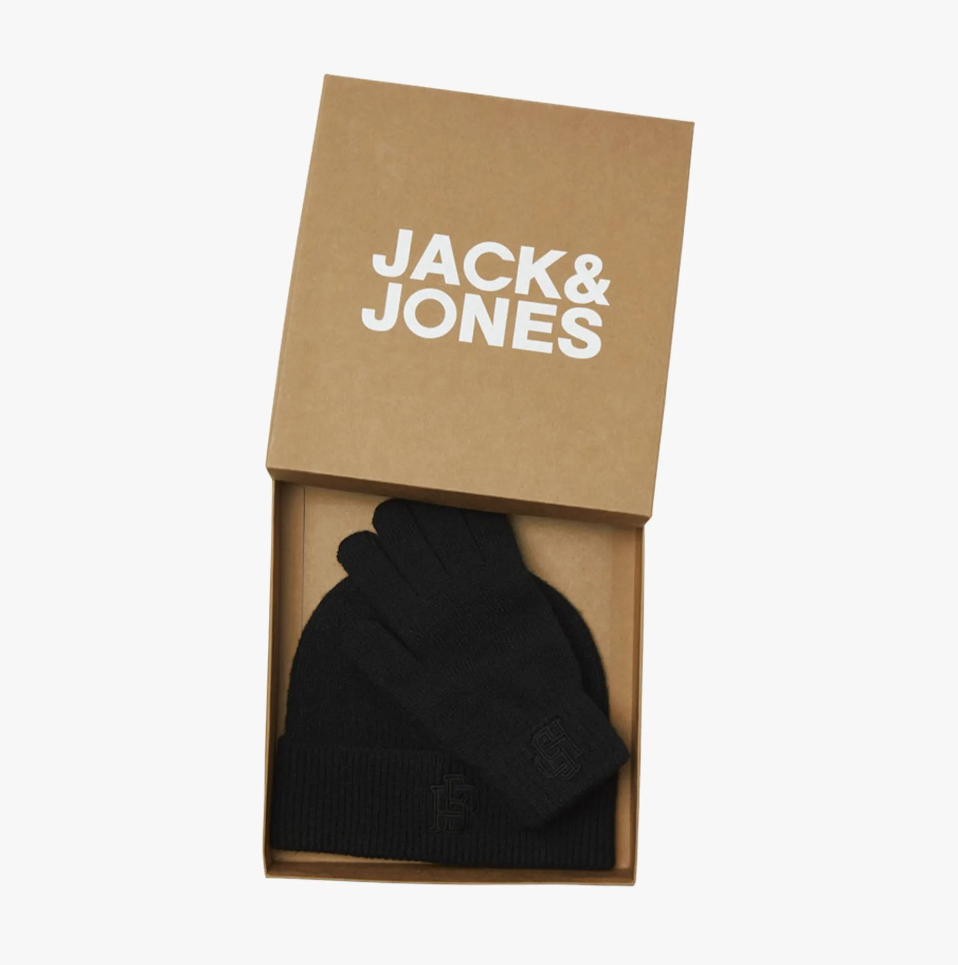 Jack & Jones TRAIN Mens Hat & Gloves Set Black sold by Shuperb product image thumbnail 2
