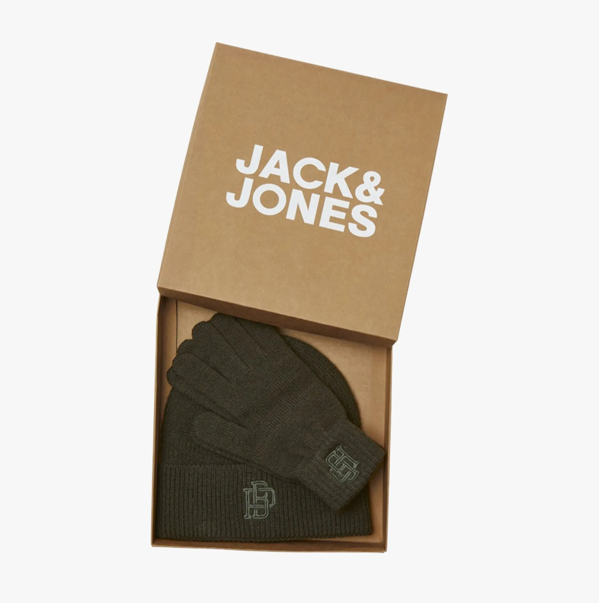 Jack & Jones TRAIN Mens Hat & Gloves Set Peat sold by Shuperb product image thumbnail 2