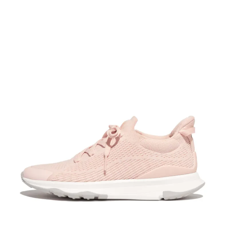 FitFlop VITAMIN FFX KNIT Womens Trainers Rose Foam/Urban White sold by Shuperb