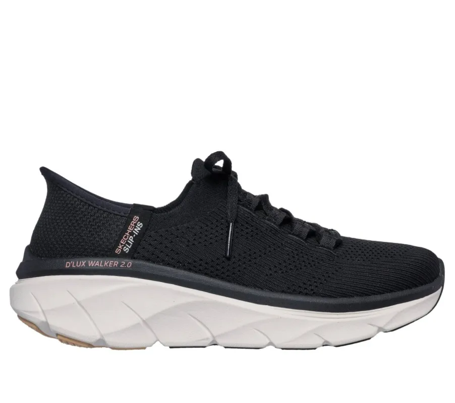 Skechers 150105/BKTN D'LUX WALKER 2.0-THRILL MOVEM Womens Trainers Black/Tan sold by Shuperb