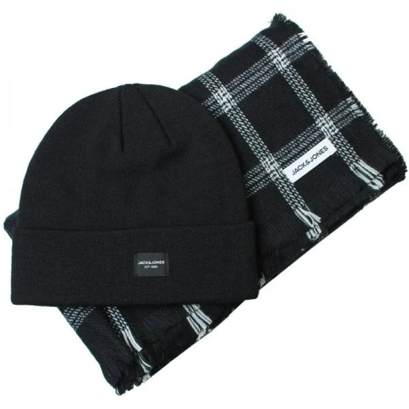 Jack & Jones FROST DNA Mens Beanie Black sold by Shuperb