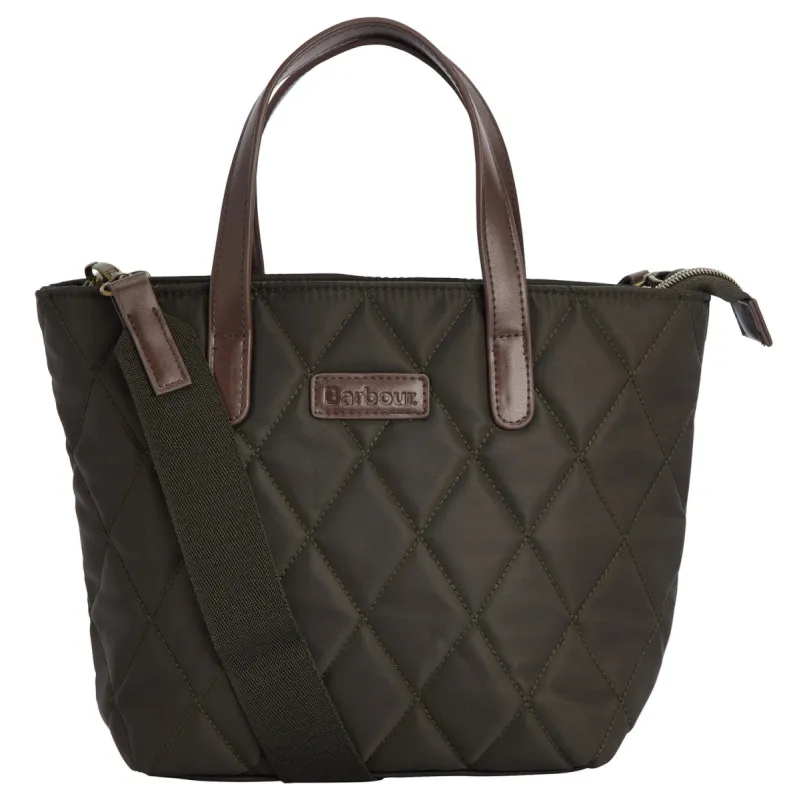 QUILTED MINI Womens Tote Bag Olive sold by Shuperb
