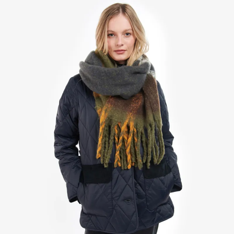 Barbour ISLA TARTAN BOUCLE Scarf Womens Classic sold by Shuperb