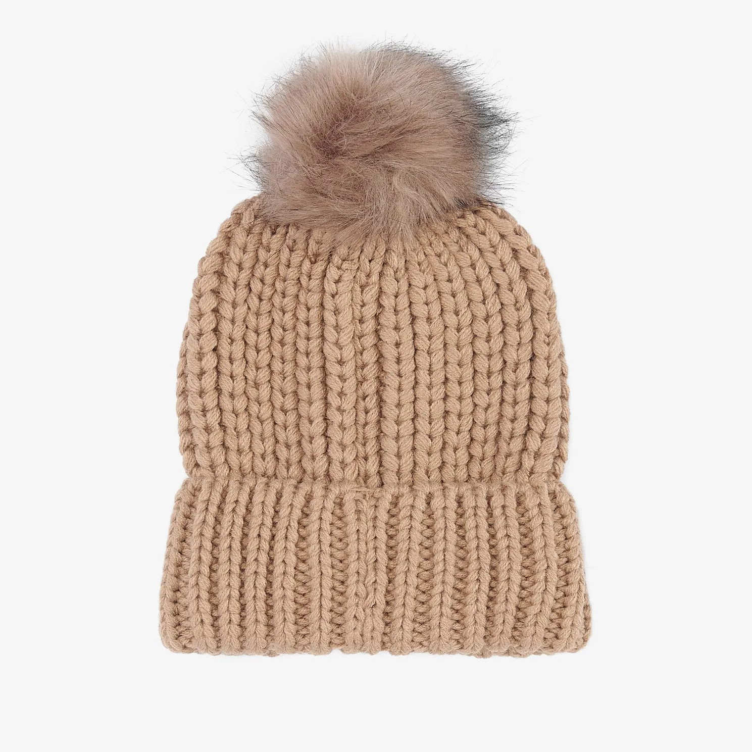 Barbour SALTBURN Womens Pom-Pom Beanie Mink sold by Shuperb product image thumbnail 2
