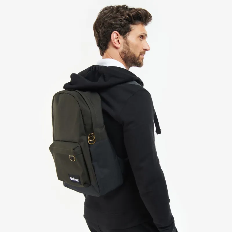 HIGHFIELD CANVAS BACKPACK Unisex Adults Canvas Backpack Navy/Olive sold by Shuperb