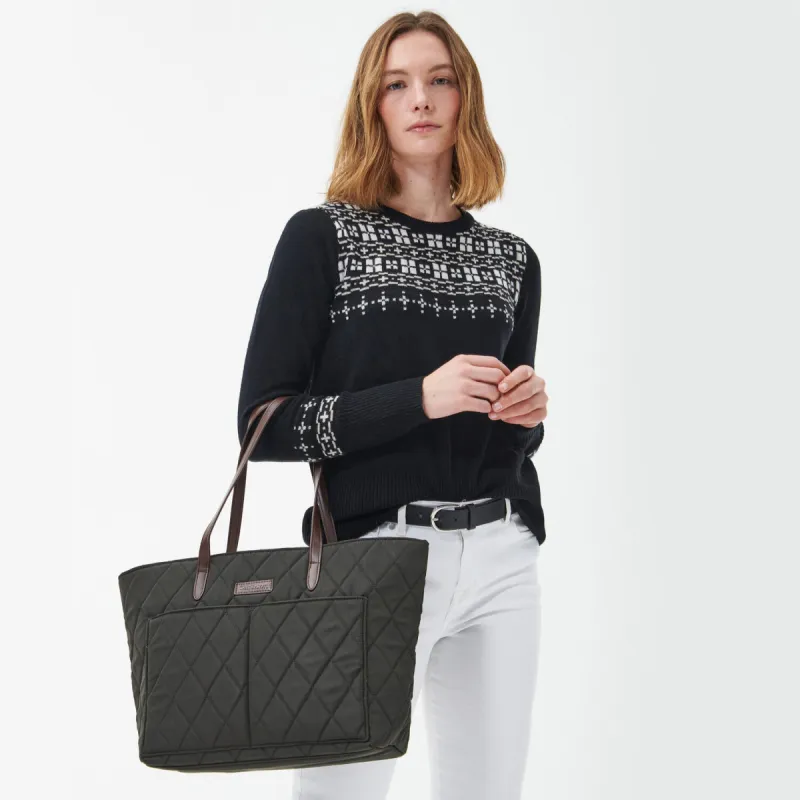 QUILTED Womens Tote Bag Olive sold by Shuperb