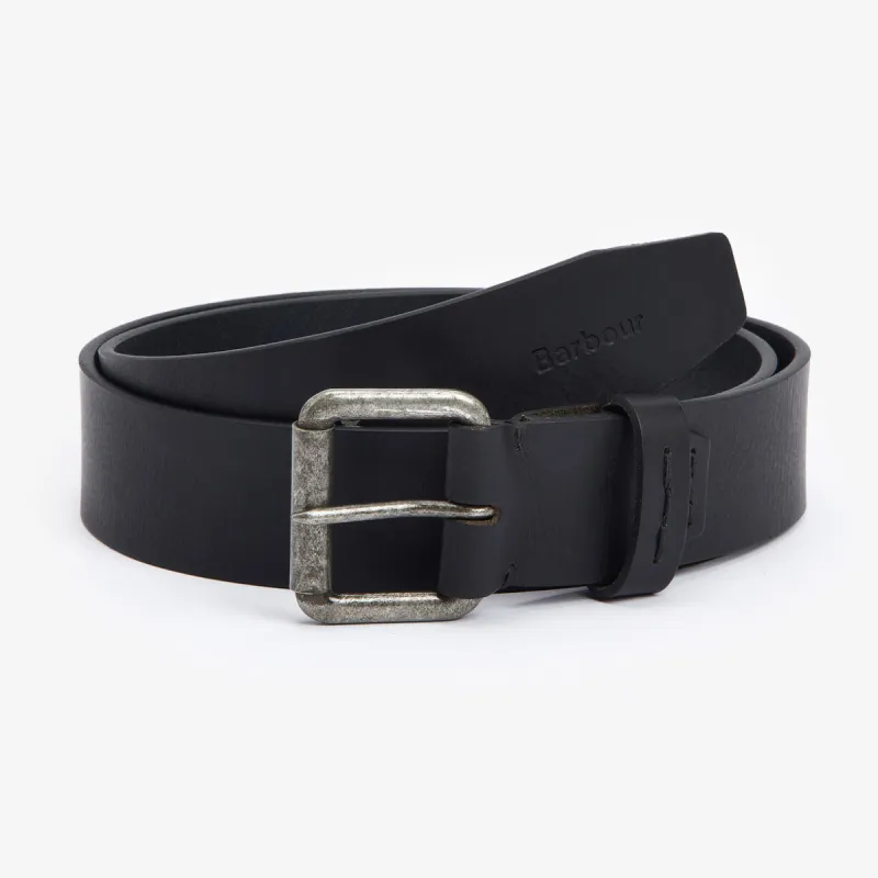 Barbour GLEN Mens Leather Belt Black sold by Shuperb