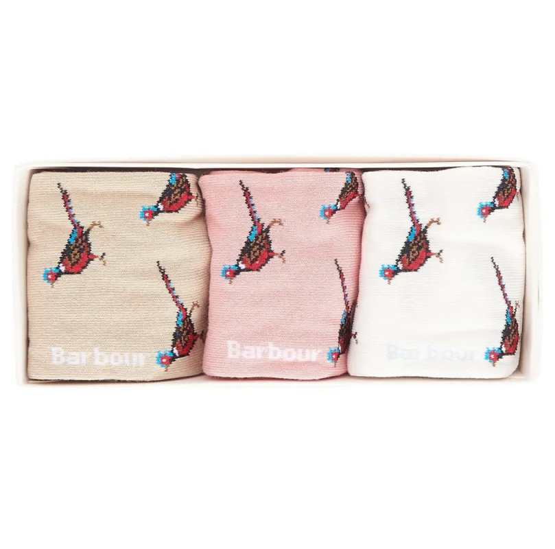 PHEASANT SOCK 3-Pack Gift Set Womens Pink Rust Mix sold by Shuperb