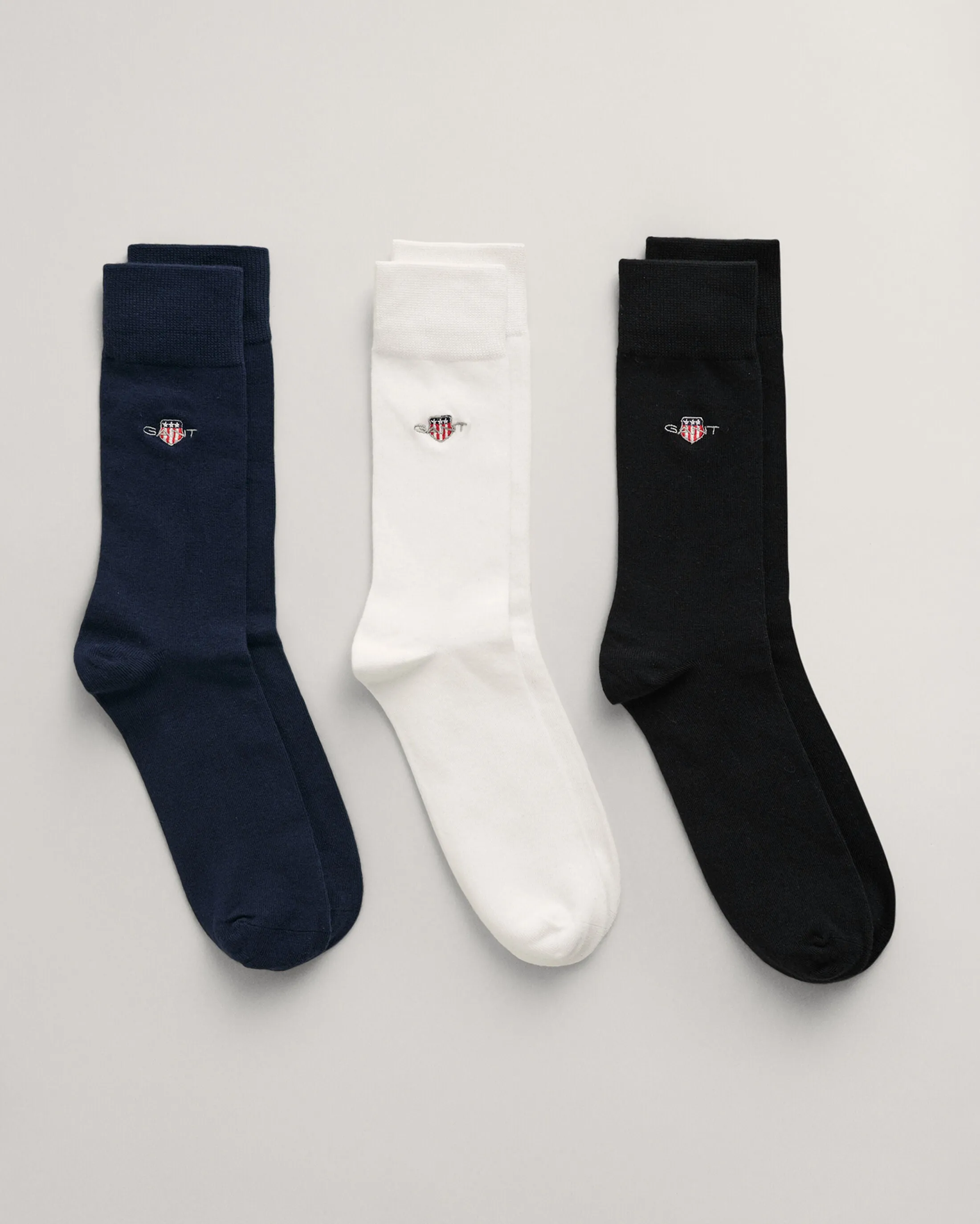 GANT SHIELD SOCKS 3-Pack Mens Black sold by Shuperb