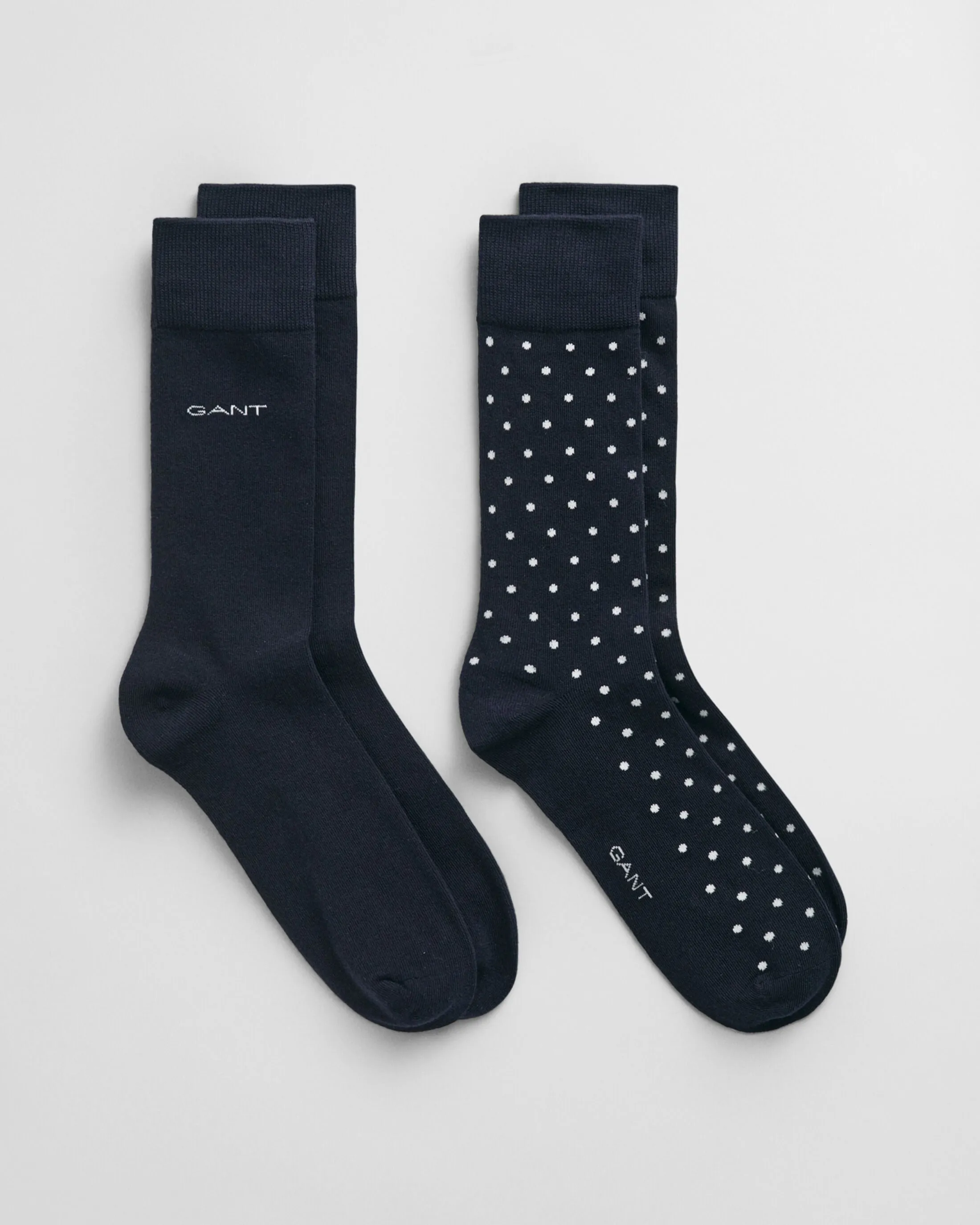 DOT AND SOLID SOCKS 2-Pack Mens Marine sold by Shuperb