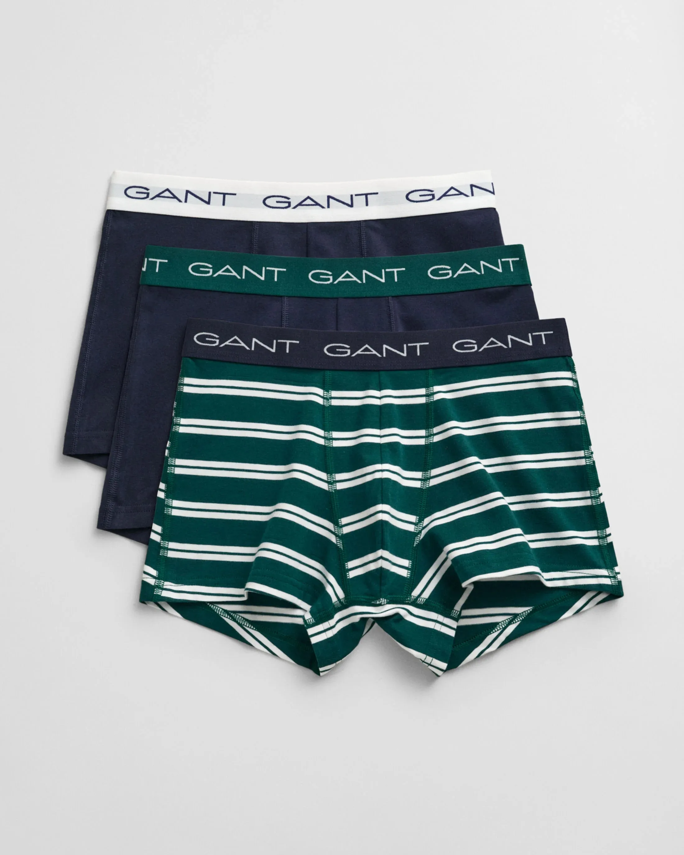 GANT PAISLEY TRUNK 3 Pack Mens Deep Forest sold by Shuperb