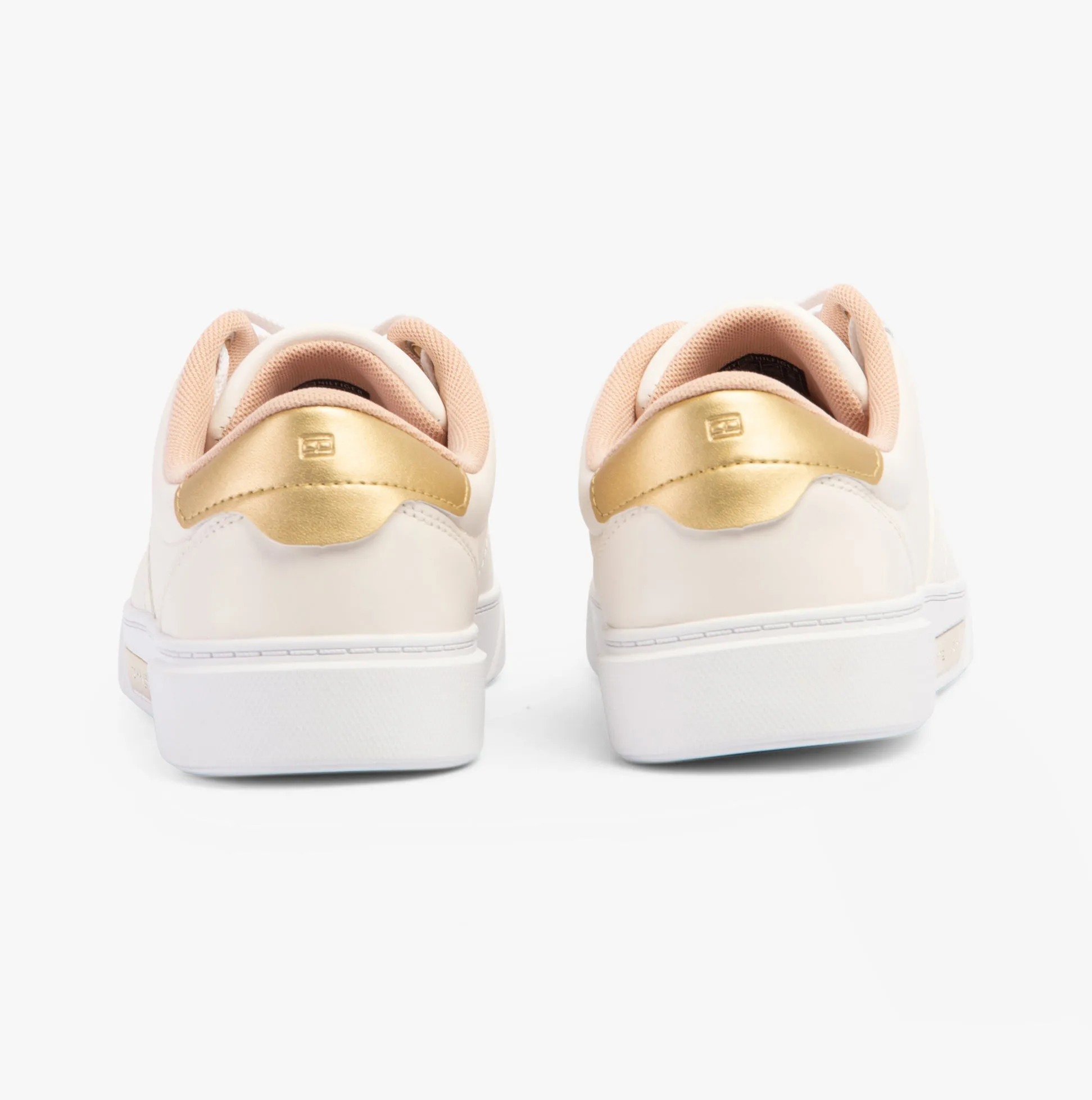 Tommy Hilfiger CASUAL CHIC Womens Leather Court Trainers Ancient White sold by Shuperb product image thumbnail 4